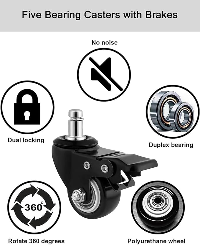 Rolling Stool and 4 Wheels - Image 4