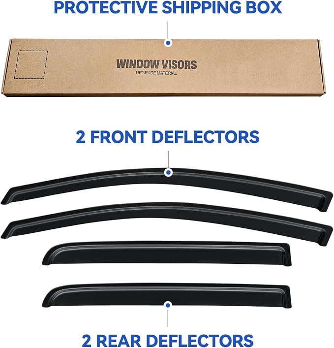 Window Visors Rain Guards Shield - Image 7