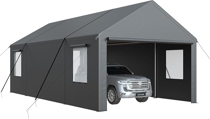 Polar Aurora 13x25 FT Carport, Carport Canopy, Heavy Duty Car Port - Image 7