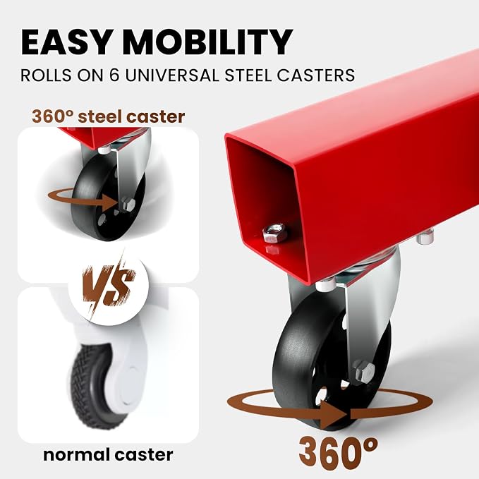 5000 LBS Engine Hoist with Load Leveler, Heavy Duty Alloy Steel Folding Cherry - Image 7