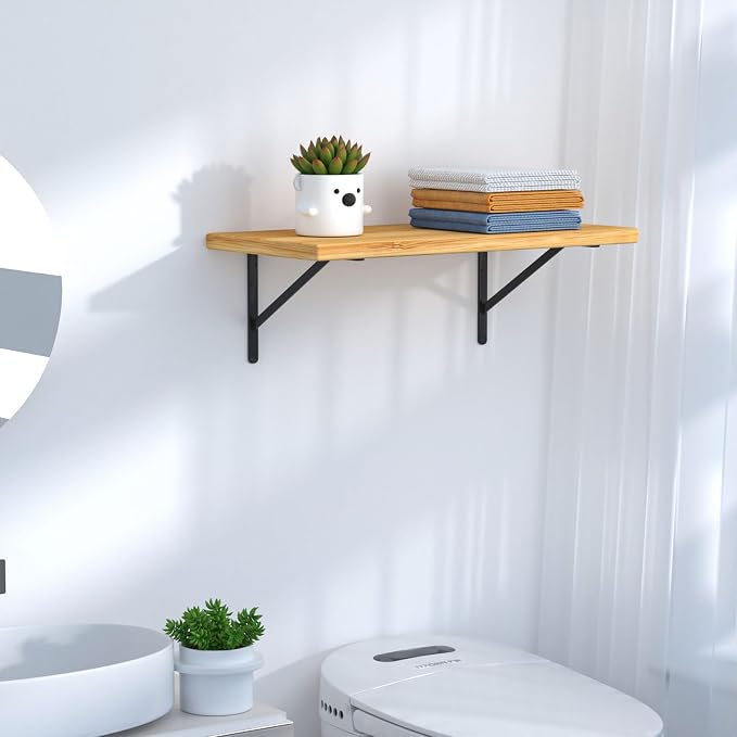 20 Pack L12 x H 8" Black Heavy Duty Shelf Brackets - Image 5
