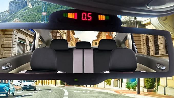 ZONETECH New 4 Parking Sensors LED Display Car Reverse Backup Radar System 10 - Image 5