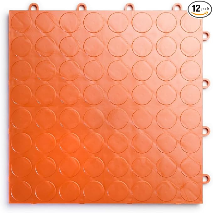 Big Floors RaceDeck CircleTrac, Interlocking Non-Slip Garage Flooring Tile by BigFloors
