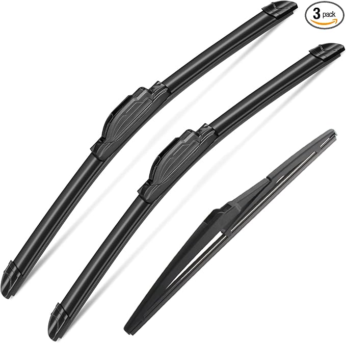 3 Wipers Set for Ford Flex 2009-2019, Windshield Wiper Blades Original by SCTIOANSNOemWiperBlades