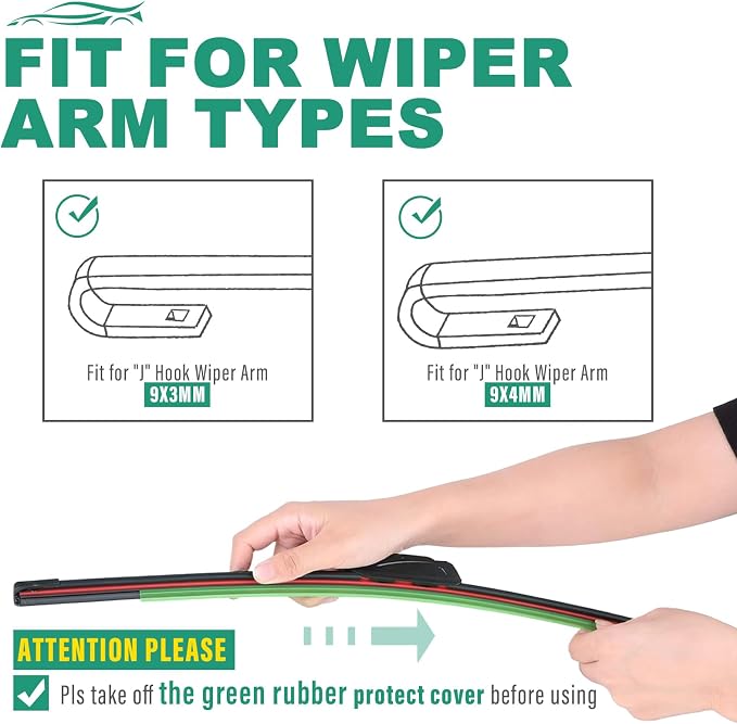 24" 21" 14" Windshield Wiper Blades Replacement - Image 8