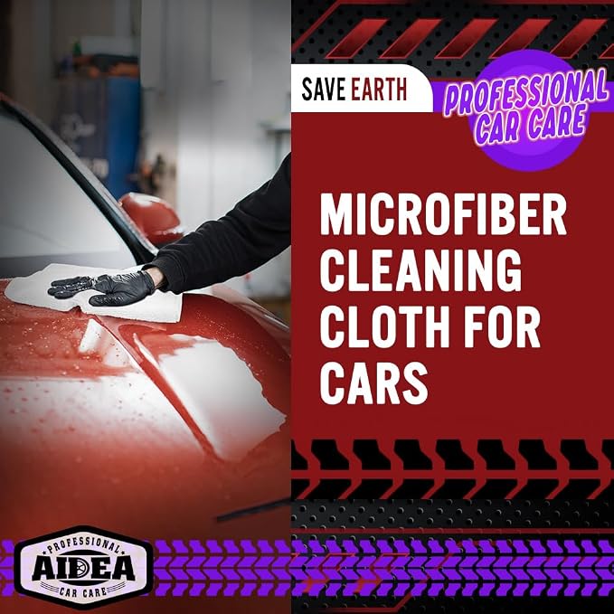 AIDEA Microfiber Cleaning Cloth White 150PK, Microfiber Towels - Image 4