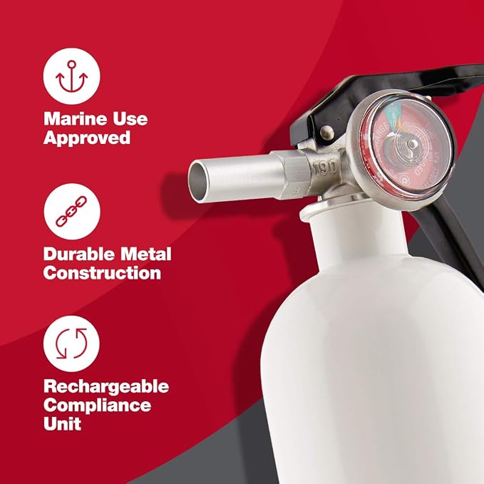 First Alert Fire Extinguisher for Car & Marine Use, UL RATED 10-B:C, AUTOMAR10 - Image 3