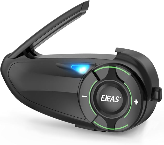 Q8 Motorcycle Helmet Bluetooth Intercom Headset, 230hours Standby, 6 Riders by SolaMr