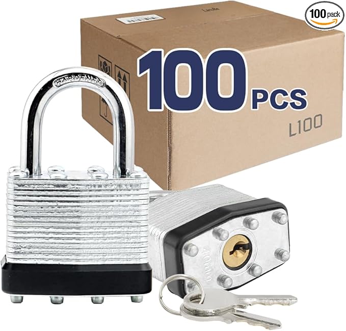LanuBe Lock Laminated keyed Padlock, keyed Alike Locks, Normal Shackle by LanuBe