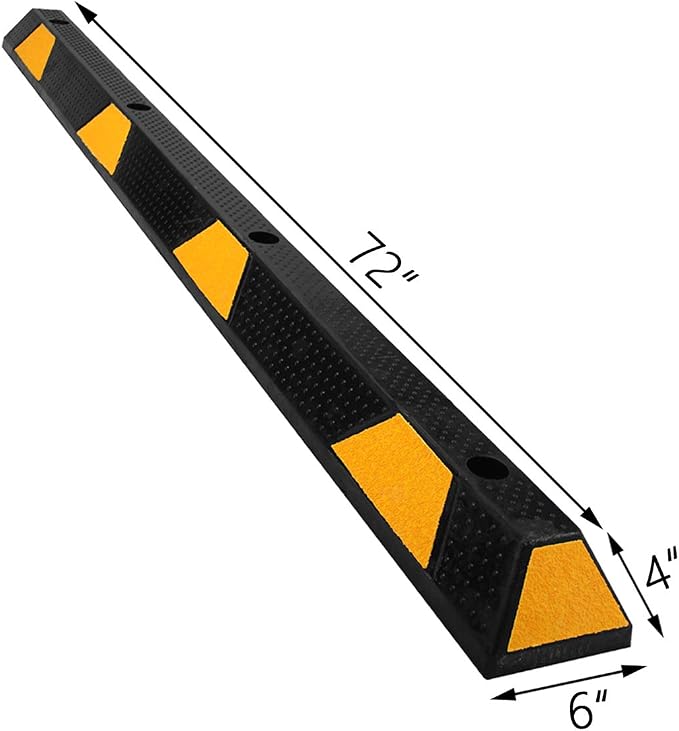 72" Rubber Parking Curbs Block Target - Image 2