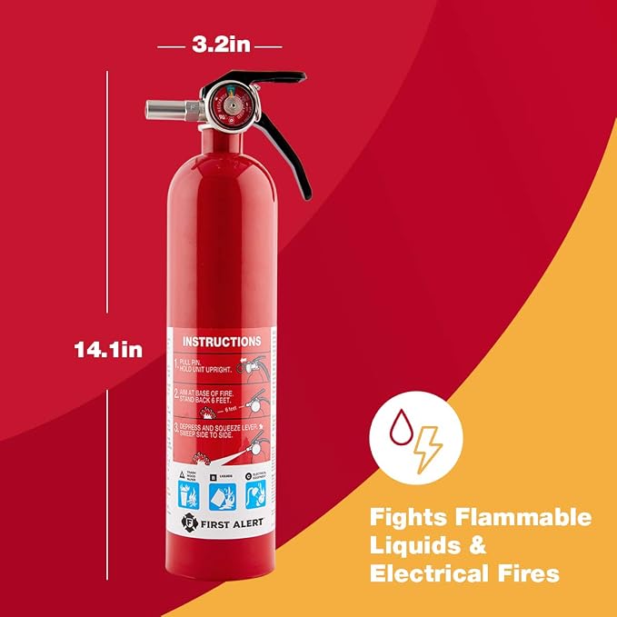 FIRST ALERT Fire Extinguisher, Garage Fire Extinguisher, Garage10 FE10GR - Image 5