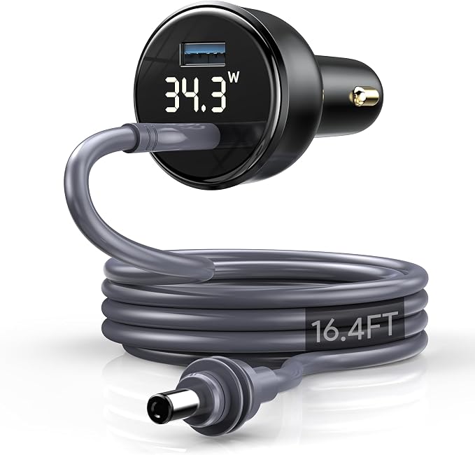 QUIDDITY Starlink Mini Car Adapter DC Power Cable + Cigarette Lighter Adapter by QUIDDITY