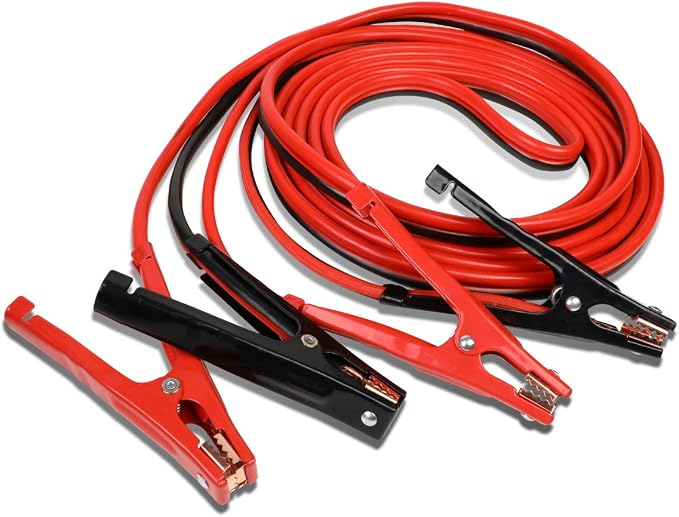 Auto Dynasty Heavy Duty 25 Feet 4 Gauge Booster Cable Power Jumper 500 AMP by AutoDynasty