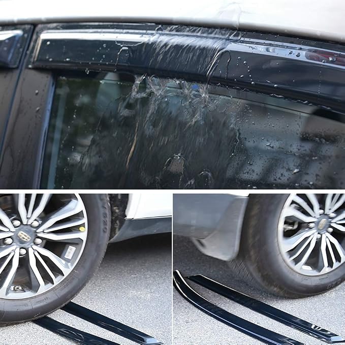 94960 Side Window Visor Wind Vent Deflector fit - Image 2