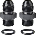 4AN Male Flare to 4AN ORB O-ring Boss Fuel Pump Rail Adapter Fitting Aluminum by Podavelle