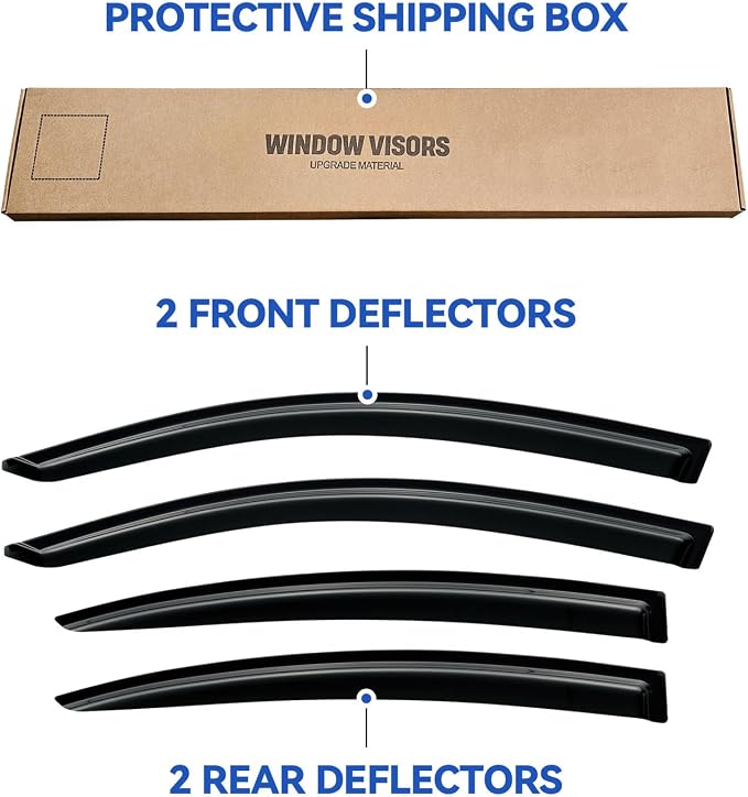 Window Visors Rain Guards Shield - Image 6