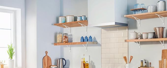 12 Pack L10 x H 8" White Heavy Duty Shelf Brackets - Image 8