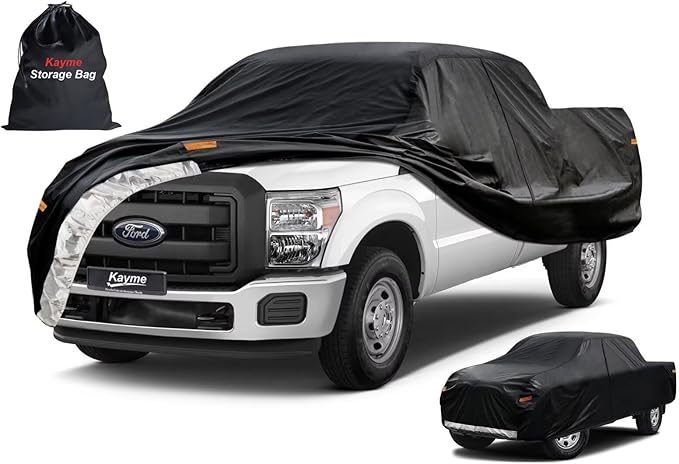 Kayme Truck Cover Custom Fit Ford F-250 Crew Cab Short Bed. Full Exterior Heavy by kayme