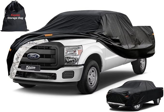 Kayme Truck Cover Custom Fit Ford F-250 Super Cab Long Bed. Full Exterior Heavy by kayme