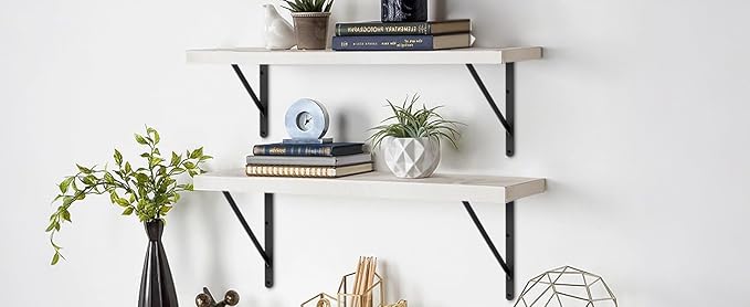 16 Pack L20 x H 12" Black Heavy Duty Shelf Brackets - Image 8