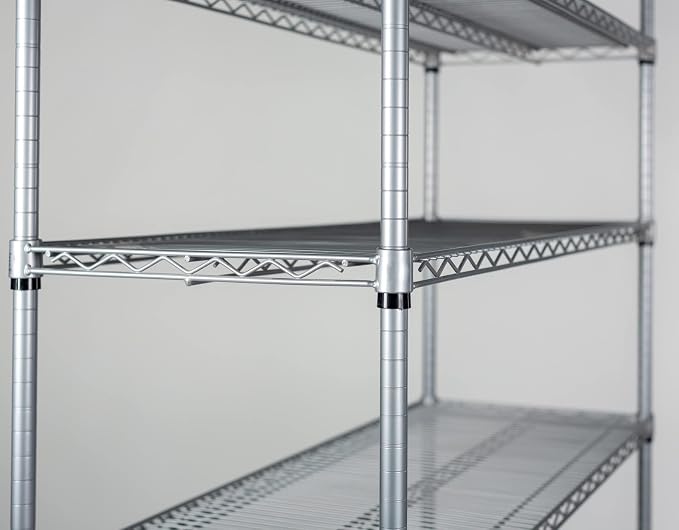 Omega 36" Deep x 36" Wide x 80" High 3 Tier Gray Starter Shelving Unit - Image 3