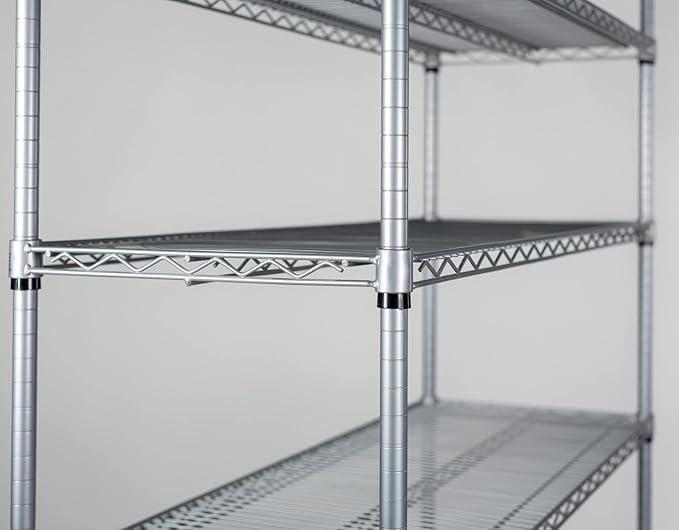 Omega 14" Deep x 72" Wide x 96" High 3 Tier Gray Starter Shelving Unit - Image 3