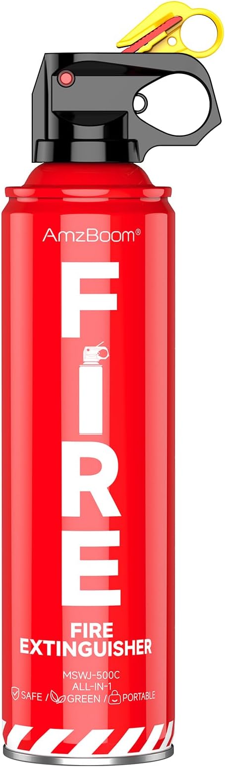 Fire Extinguisher for Home 1Pack, and Grill, Ompact Water-Based A, K by AmzBoom