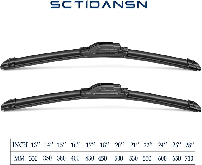 3Pcs Jeep Wangler Windshield Wipers 2007-2017, Jeep Wrangler JK 2008-2018 - Image 3