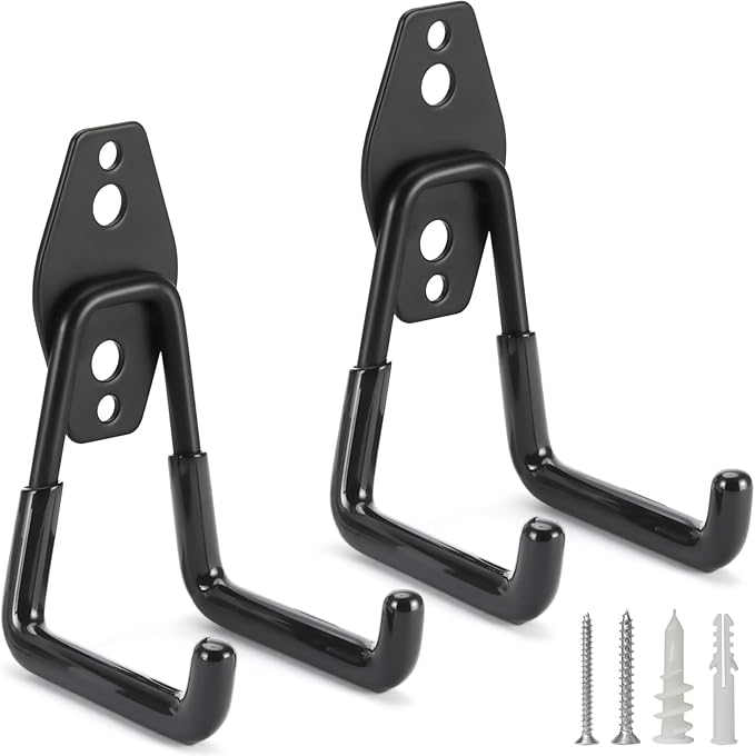 2 Pack Heavy Duty Garage Hooks Storage Organizer Wall Mount Power and Garden by LUPYJI