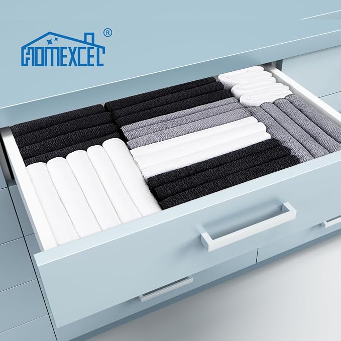 HOMEXCEL White Microfiber Cleaning Cloth, 12 Pack Premium Microfiber Towels - Image 8