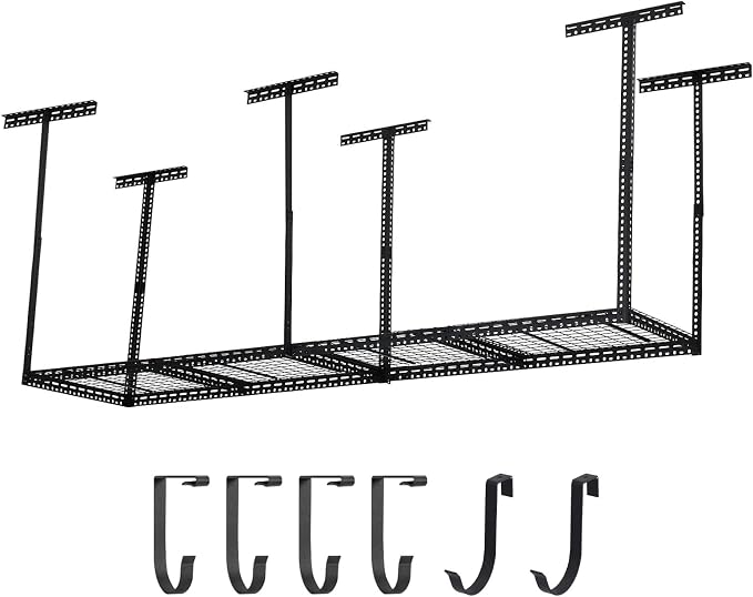 Overhead Garage Storage Rack, Heavy Duty Ceiling Storage Racks by EcoSummer