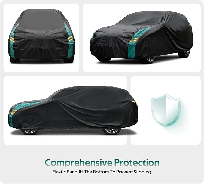 Compact SUV Car Cover Waterproof All Weather, Universal Fit - Image 4