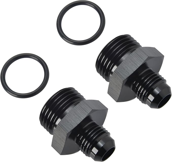 8AN Male Flare to 12AN 12 ORB O-ring Boss Fuel Rail Adapter Fitting Aluminum - Image 4