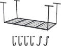 4x8 FT Overhead Garage Storage Rack, Steel Ceiling Storage Rack by EcoSummer