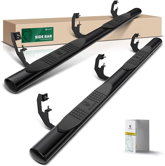 YHTAUTO 4 Inch Running Boards Side Step Bars Fit Chevy & GMC Models by YHTAUTO
