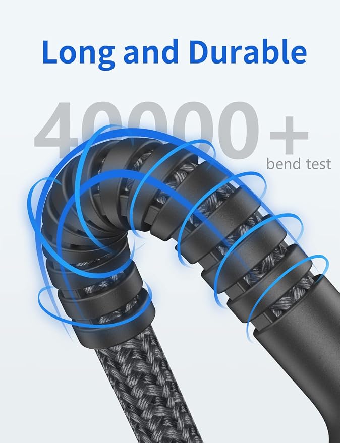 Lightning Cable 3ft 2Pack, iPhone Charger Cable Nylon Braided Charging Cord - Image 5