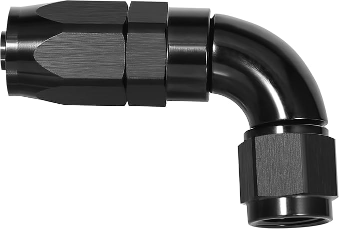 EVIL ENERGY 8AN 90 Degree One Piece Full Flow Hose End Fitting Swivel by EVILENERGY