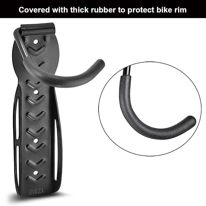 Dirza Bike Rack Garage Wall Mount Bike Hanger Bike Hooks Bike Storage Bicycle - Image 5