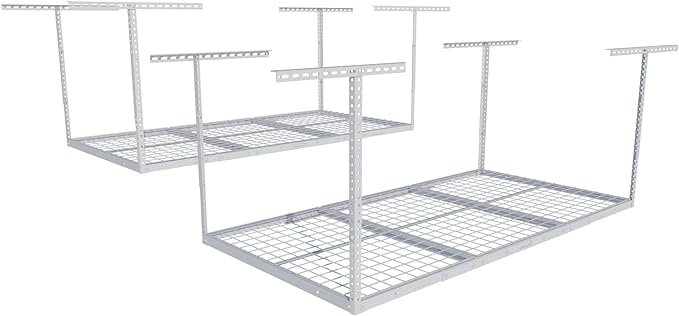 FLEXIMOUNTS 2 Pack 3x6 Overhead Garage Storage Adjustable Ceiling Rack 72" by FLEXIMOUNTS