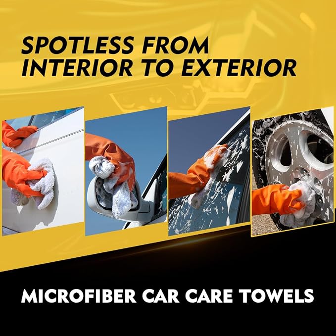 HOMEXCEL White Microfiber Cleaning Cloth 50 Pack, 12.5 x 12.5 inch Microfiber - Image 4
