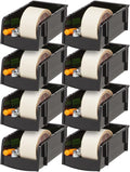 IRIS USA Stackable Bins, 7.5 x 4.5 x 3 inch, Plastic Hanging Open Front Shelf by IRISUSA