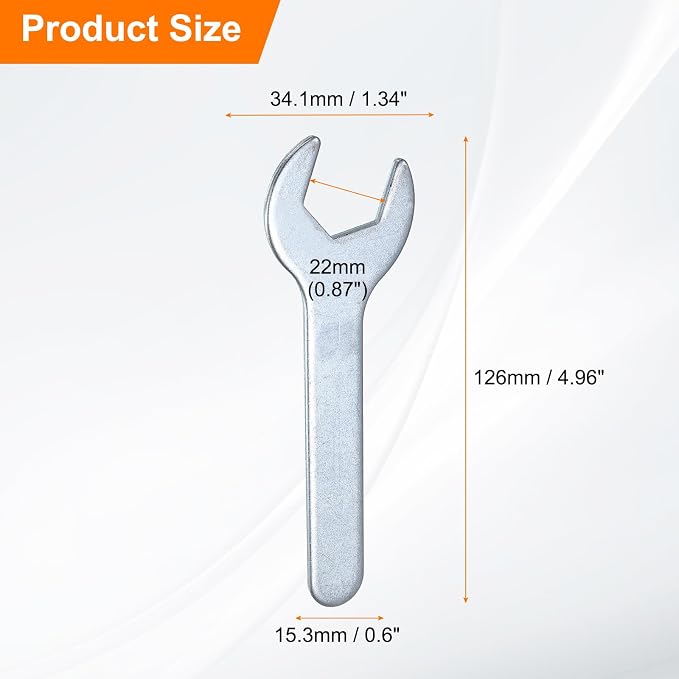 HARFINGTON 10pcs Small Wrench Open End Wrench 22x126x2.8mm Metric U-Shaped - Image 2
