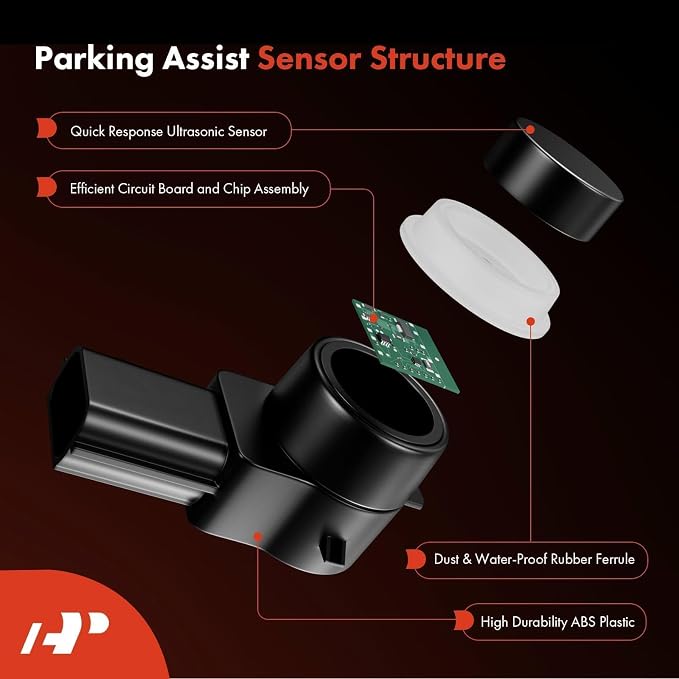 A-Premium 4-PC Rear PDC Reverse Backup Parking Aid Assist Sensor Compatible - Image 4