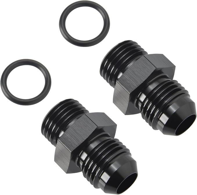 4AN Male Flare to 4AN ORB O-ring Boss Fuel Pump Rail Adapter Fitting Aluminum - Image 3
