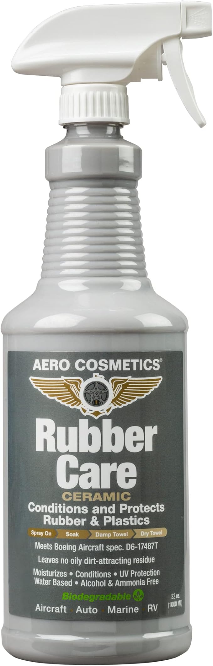 Tire Dressing, Tire Protectant, No Tire Shine, No Dirt Attracting Residue 32oz by AeroCosmetics