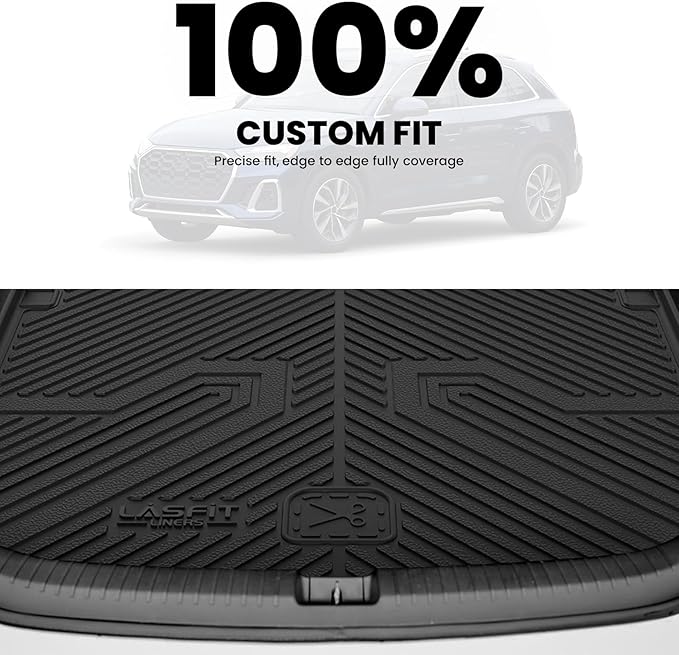 LASFIT Cargo Mat for Audi Q5/SQ5 2018-2025, Custom Fit All-Weather TPE Rubber - Image 3