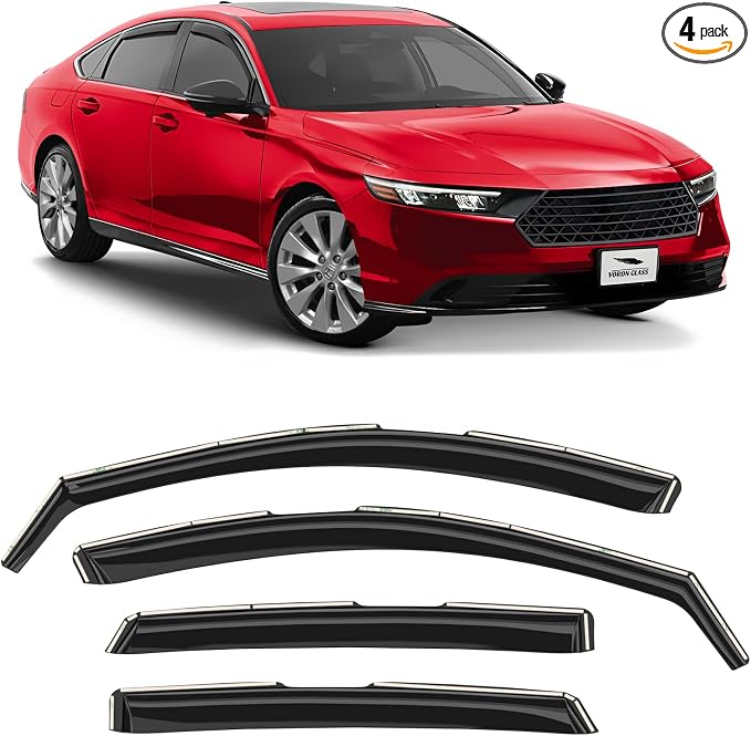Voron Glass in-Channel Extra Durable Rain Guards by VoronGlass-highqualityautoaccessories