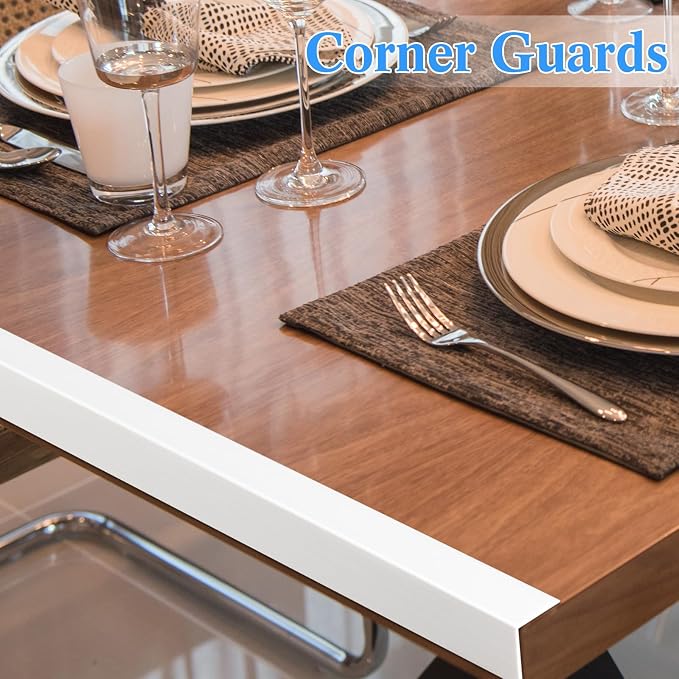 Sasylvia 10 Pcs Wall Corner Protector Guards, 1-1/8 x 48 Inches Self Adhesive - Image 4