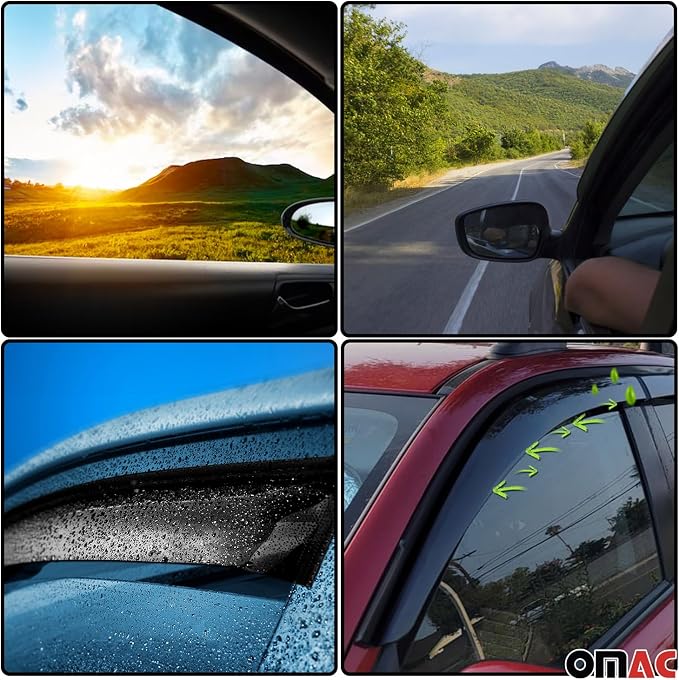 OMAC Window Visor Vent Rain Deflector - Image 5