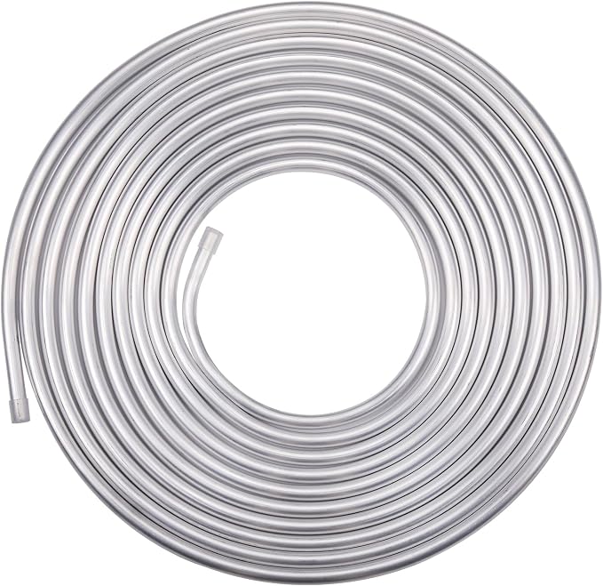 5/8" OD Aluminum Hard Fuel Line Hardline Tube Tubing Coil 25 Feet Roll by Podavelle